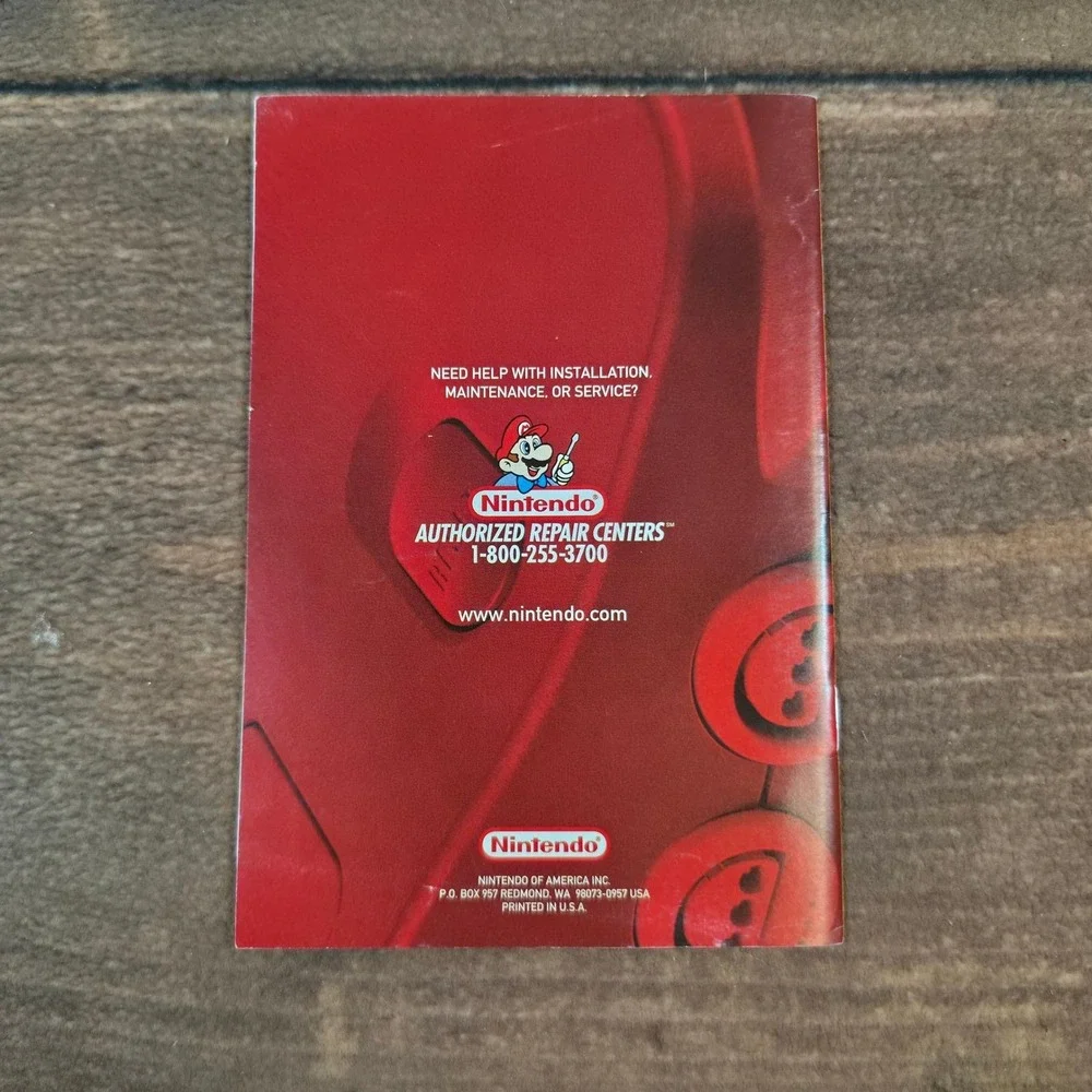 Nintendo Mario Party Instruction Booklet N64 One Size Yellow Fair Torn Pages